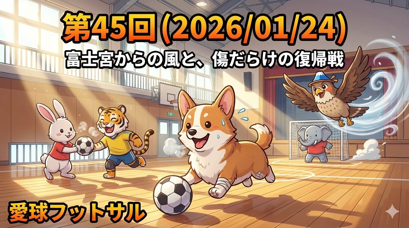 第45回（2026/01/24）愛球フットサル：富士宮からの風と、傷だらけの復帰戦