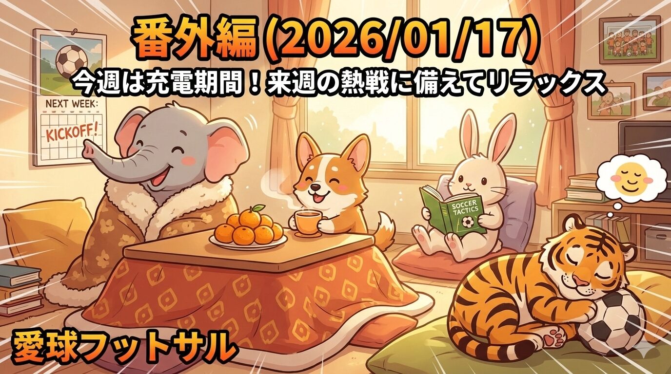 2026/01/17 愛球フットサル：中止のお知らせ